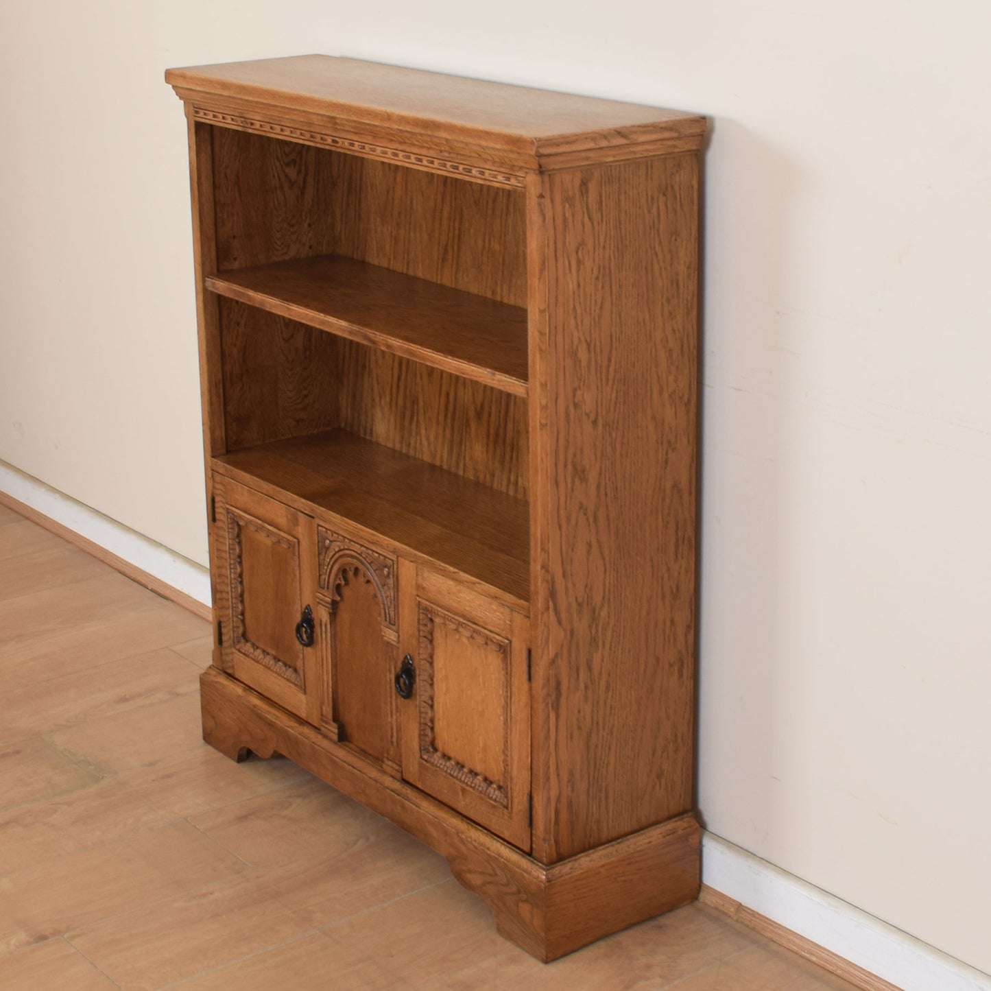 Oak Bookcase Cabinet.