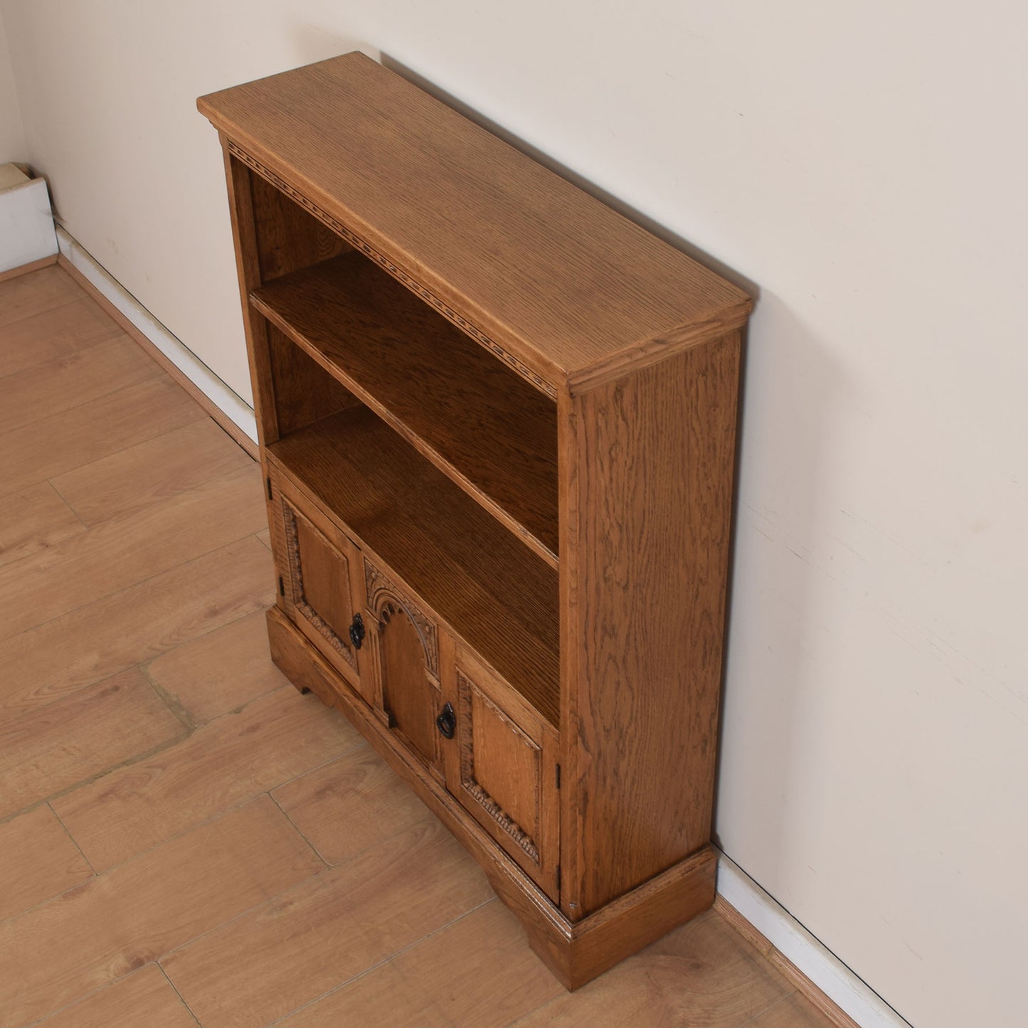 Oak Bookcase Cabinet.