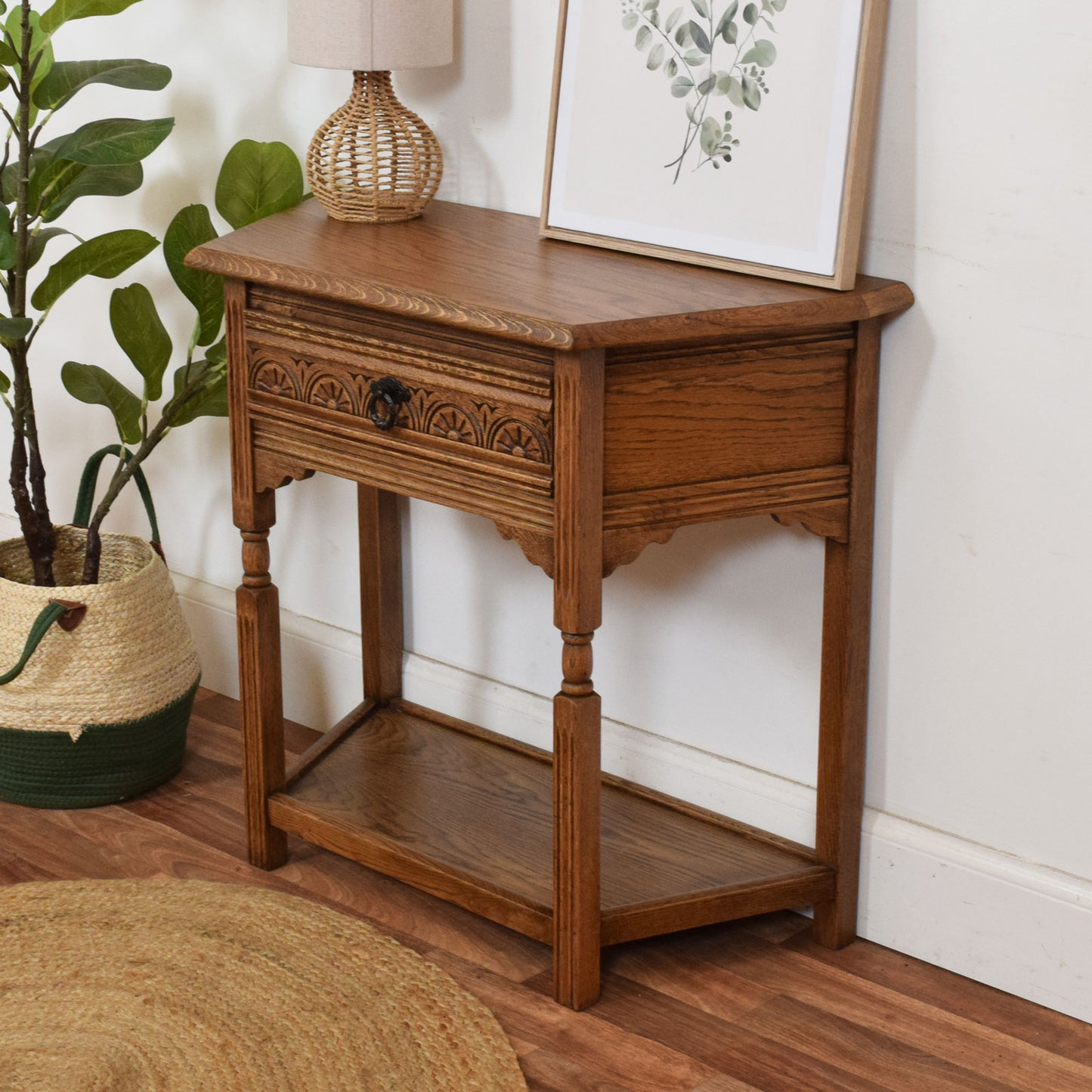 Oak Hall Table