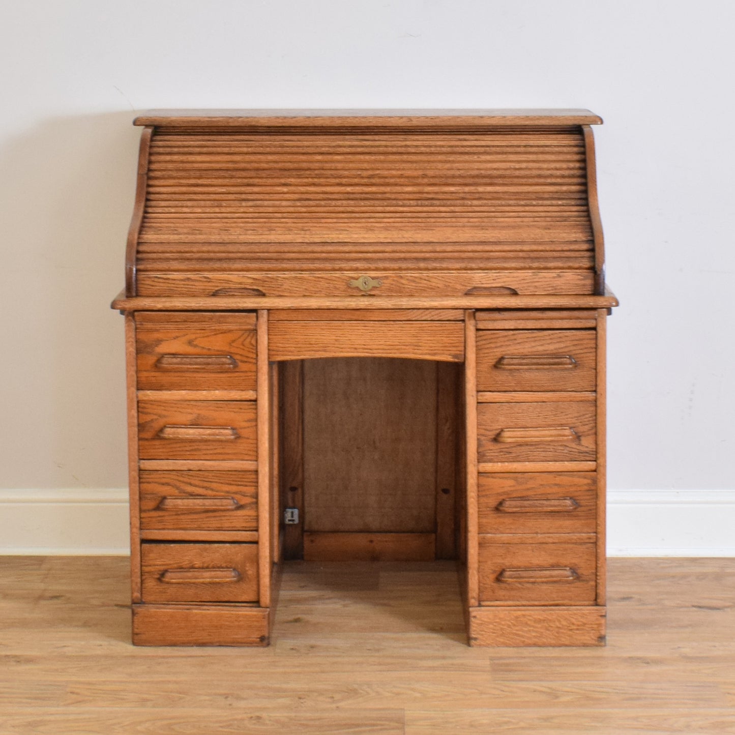 Oak Roll Top Desk