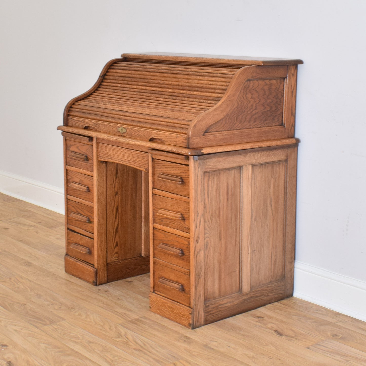 Oak Roll Top Desk