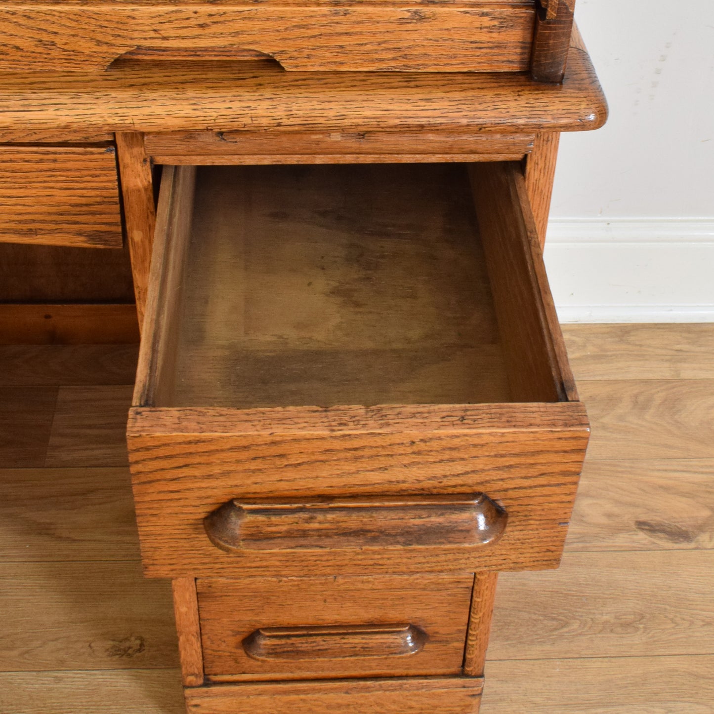 Oak Roll Top Desk