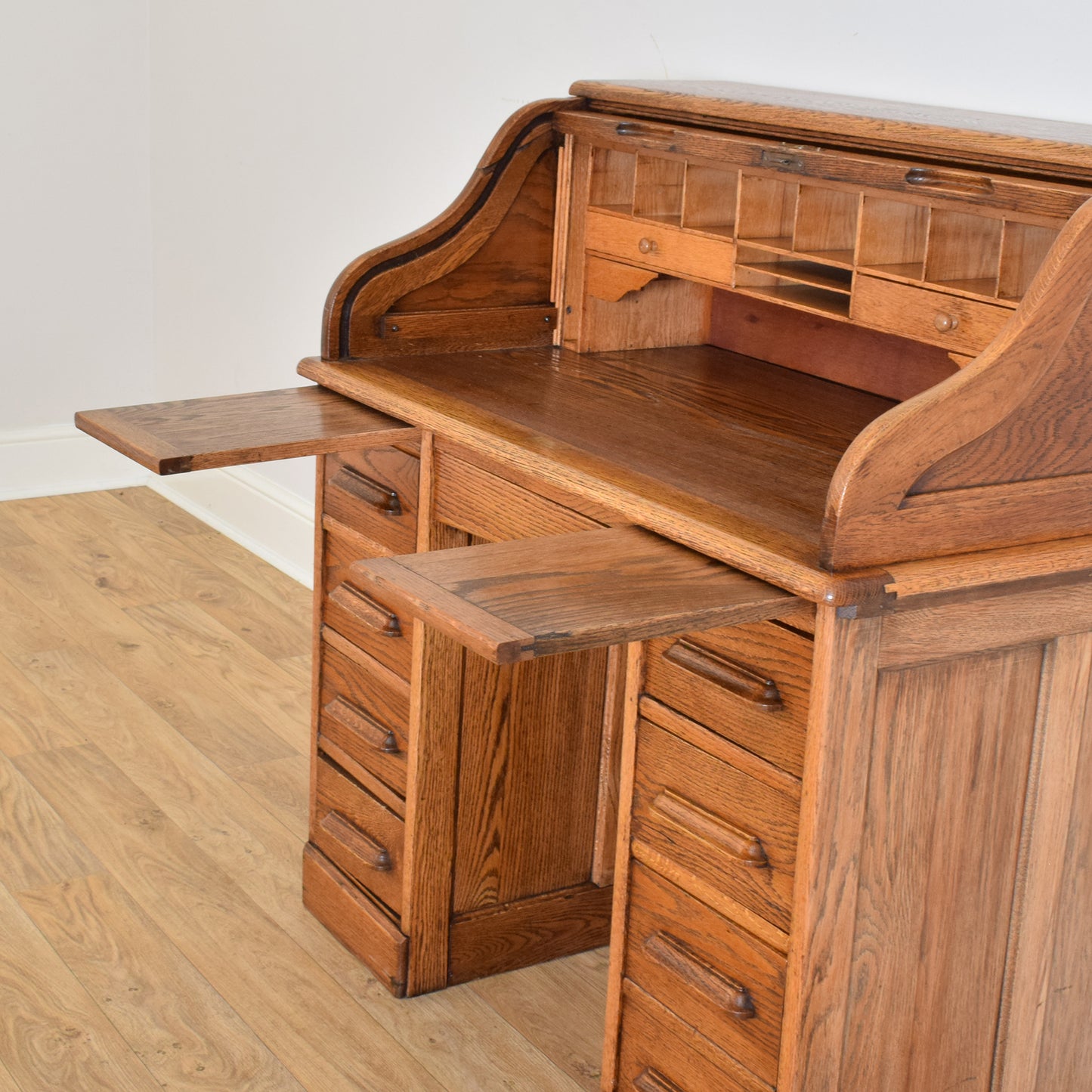 Oak Roll Top Desk