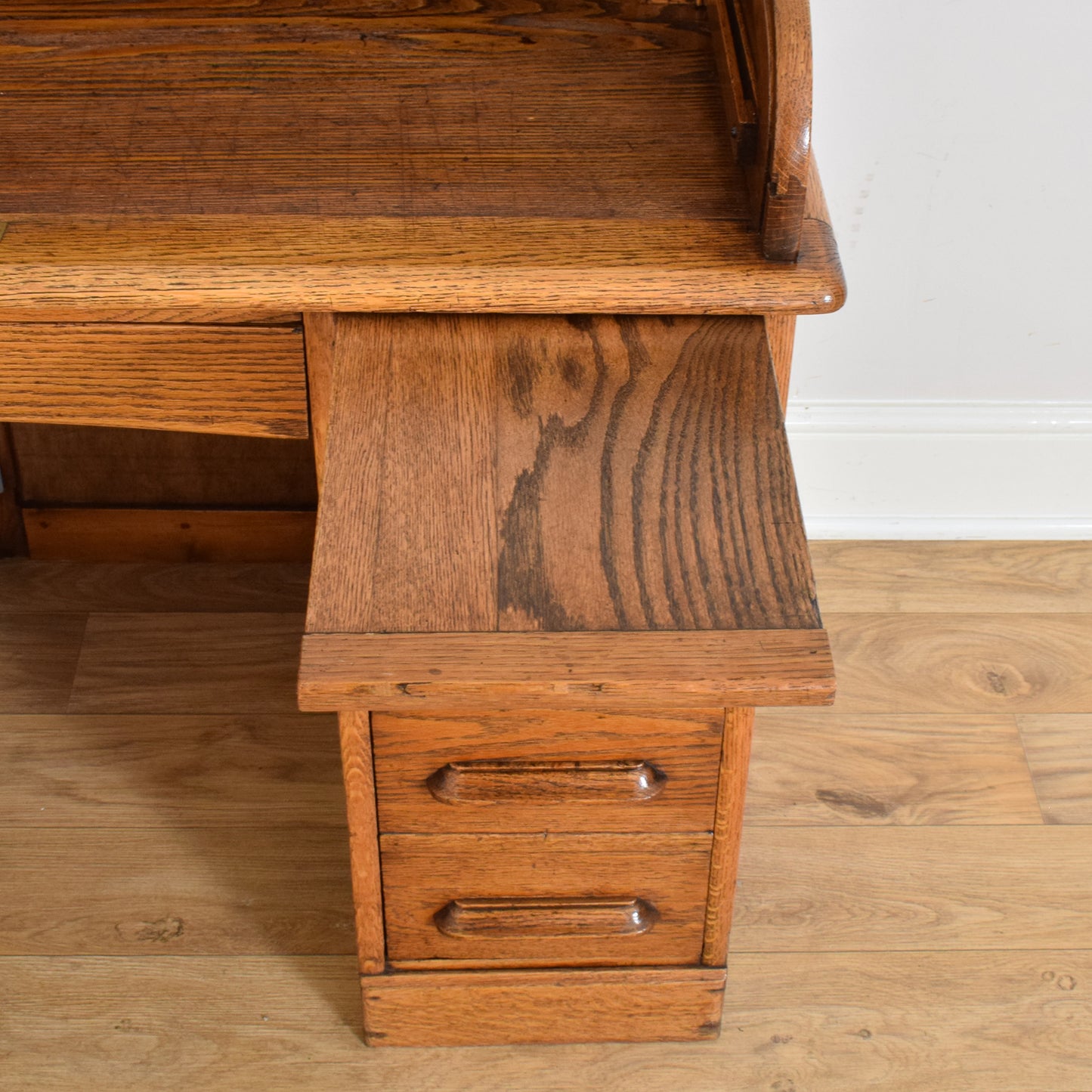 Oak Roll Top Desk