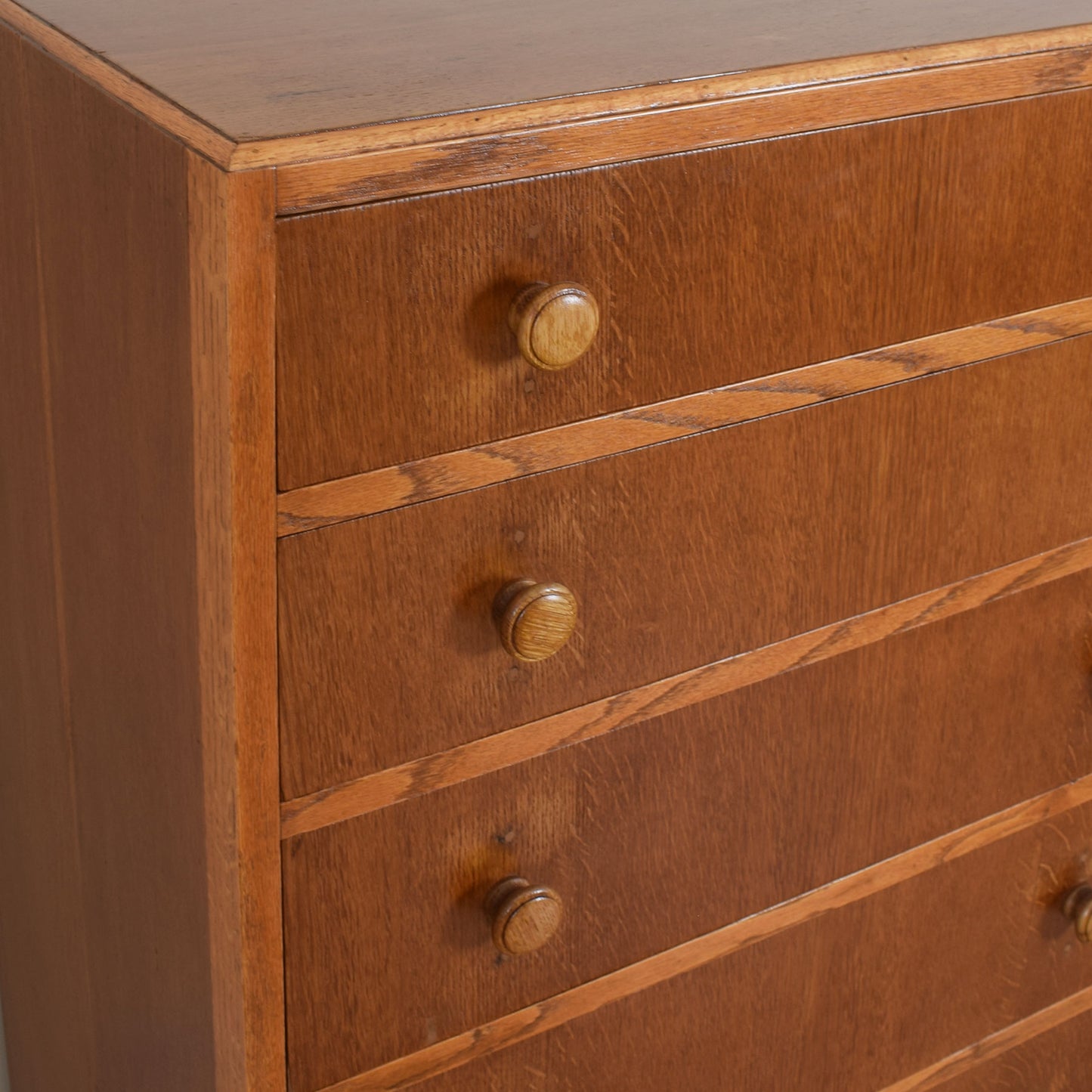 Tall Oak Chest Of Drawers