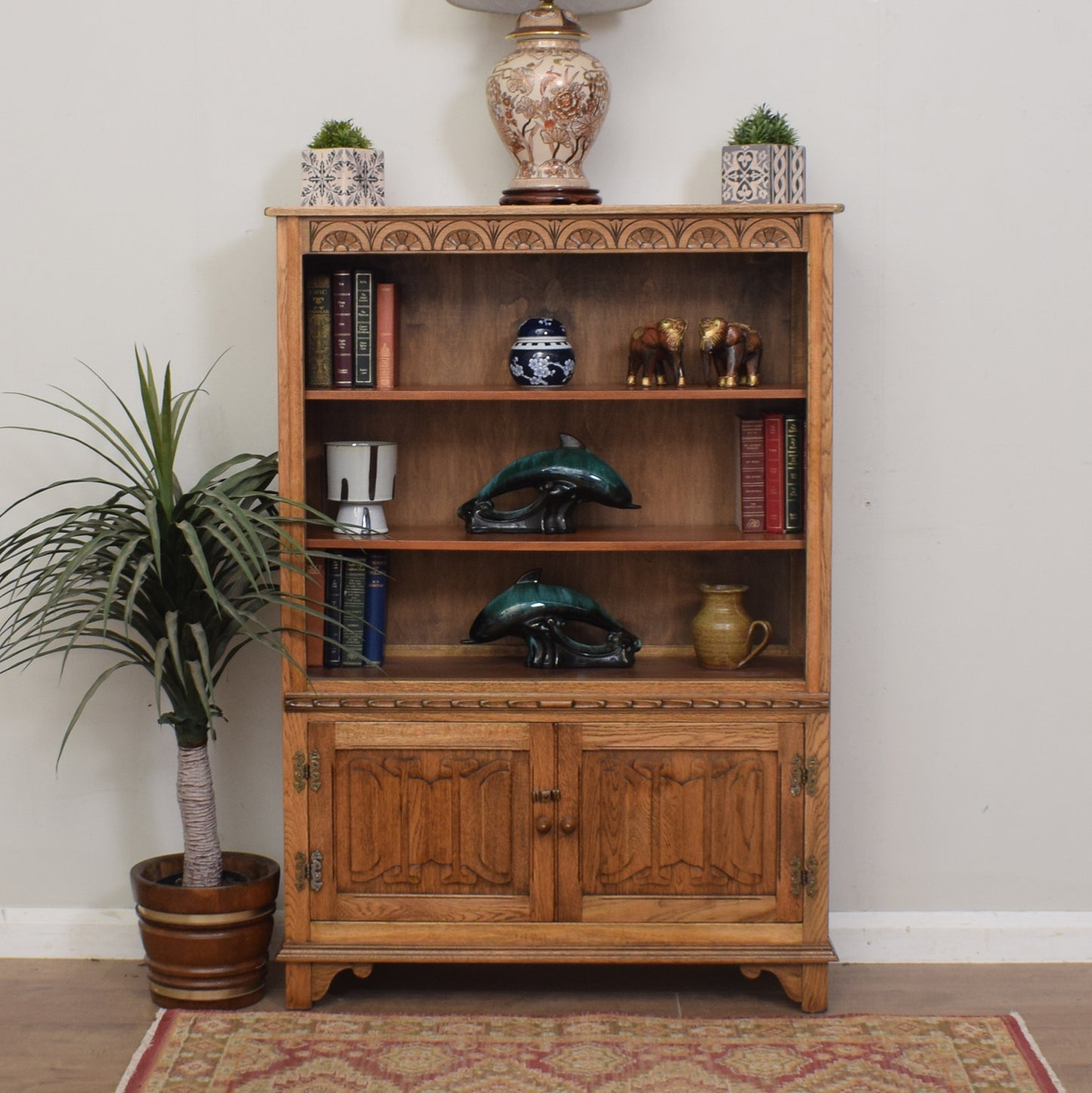 Restored Oak Bookcase