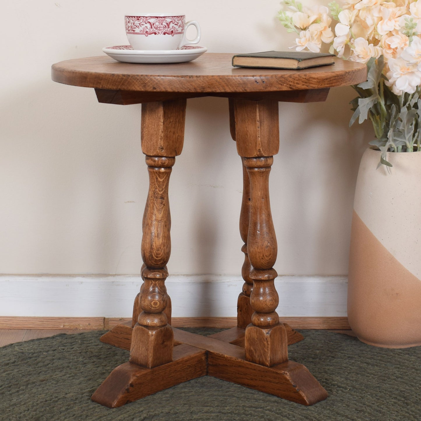 Vintage Oak Side Table