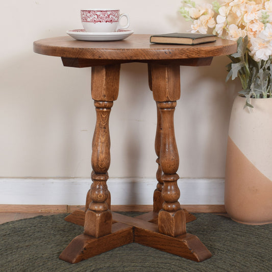 Vintage Oak Side Table
