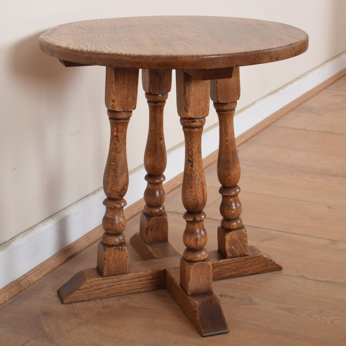 Vintage Oak Side Table