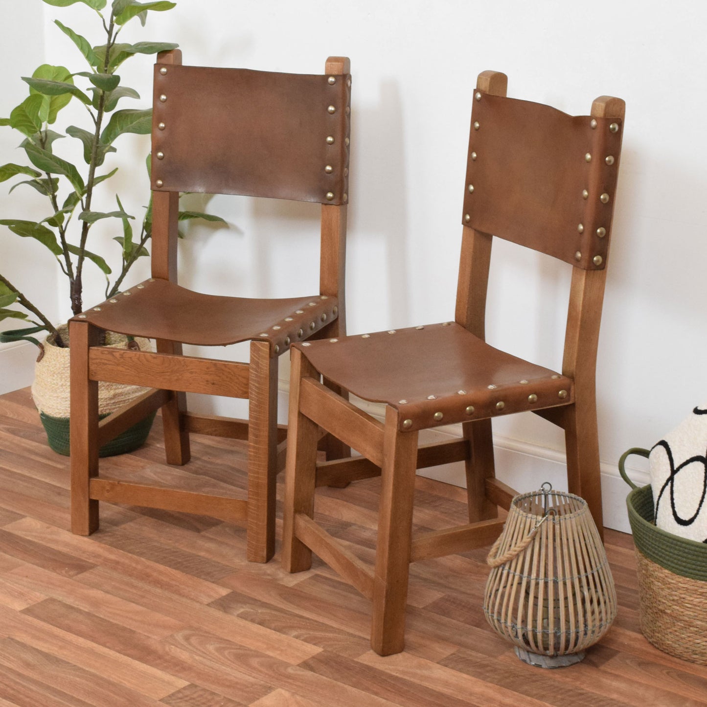 Pair of Spanish Colonial Style Chairs