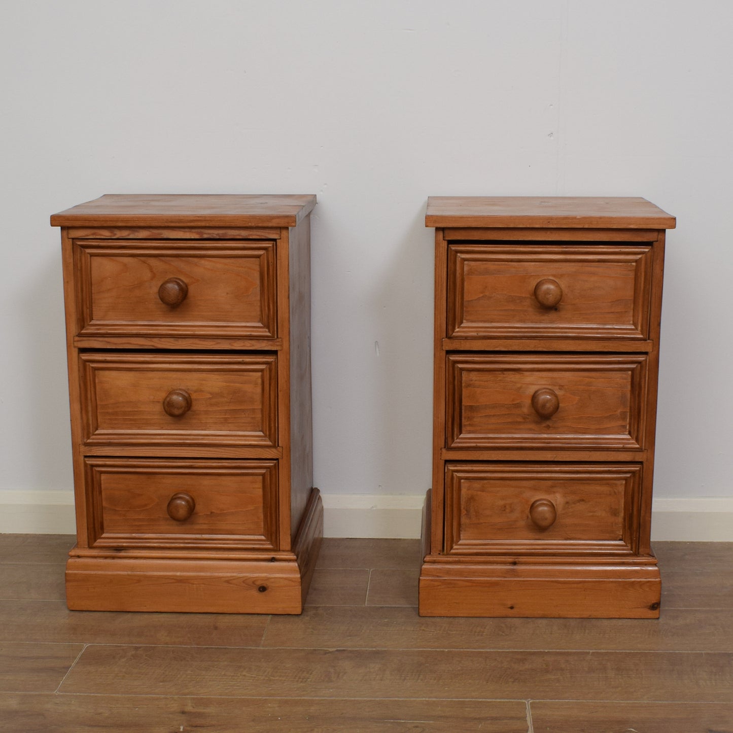 Pair Of Pine Bedsides
