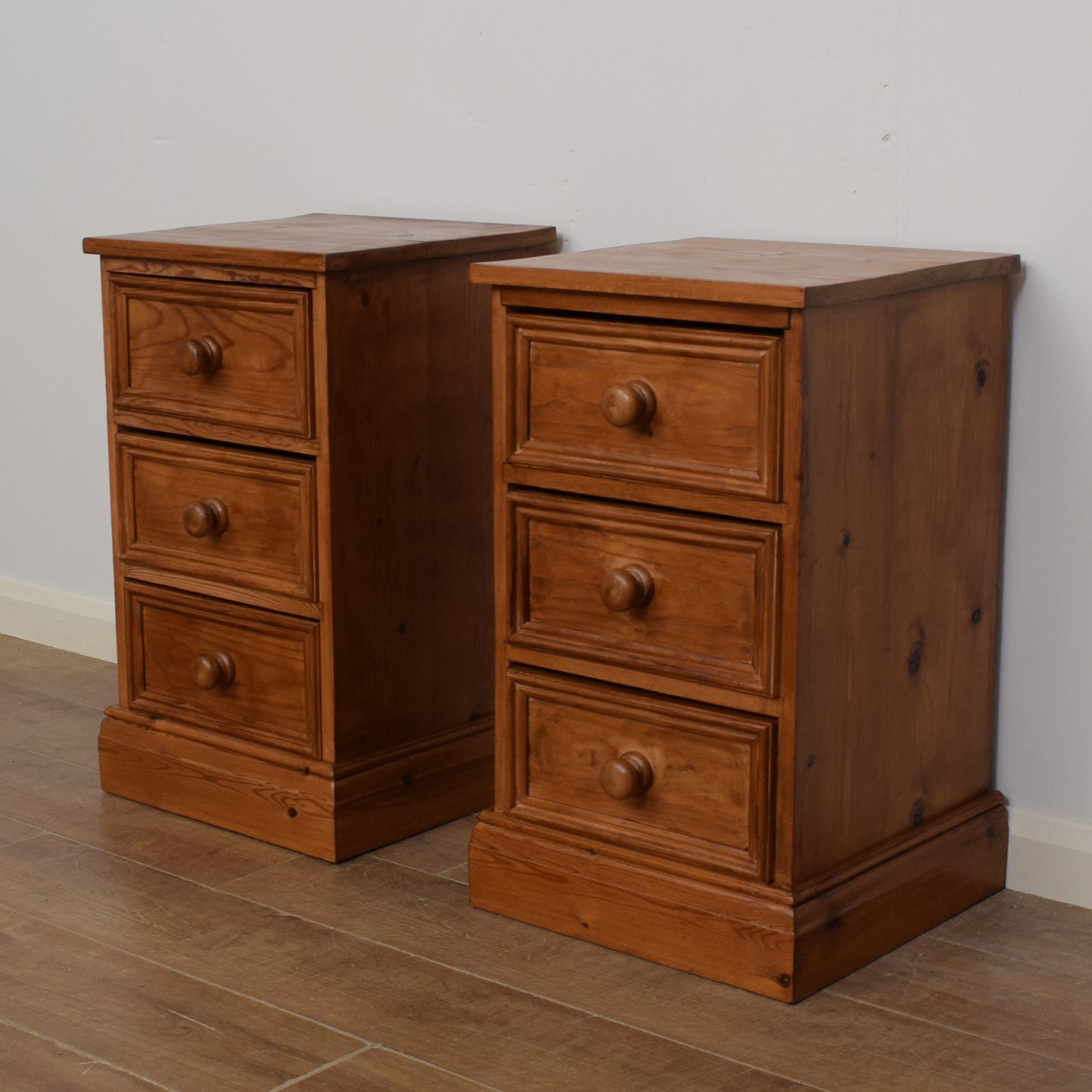 Pair Of Pine Bedsides