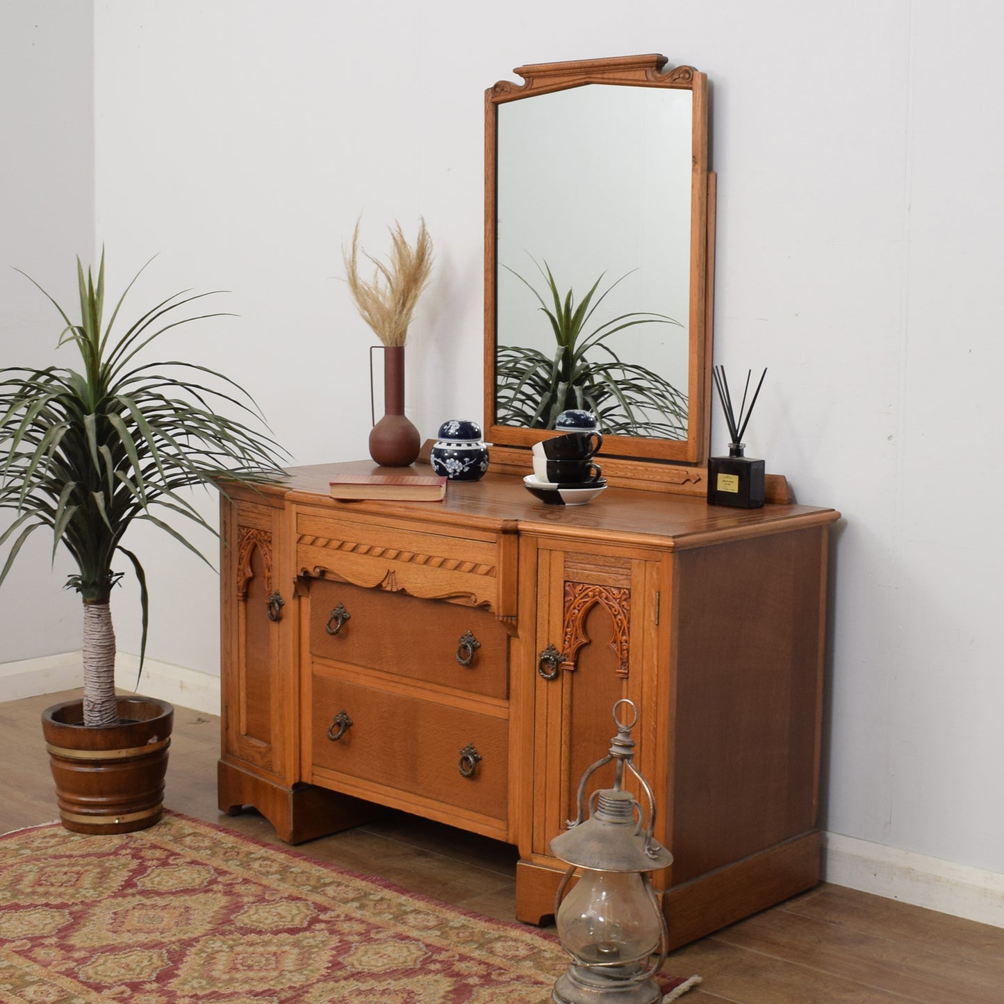 Restored Oak Dressing Table