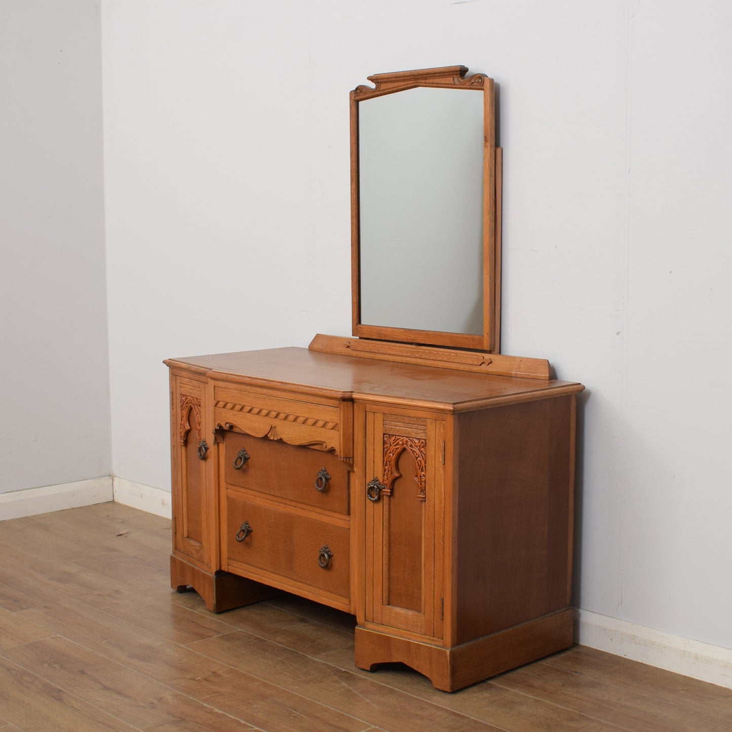 Restored Oak Dressing Table