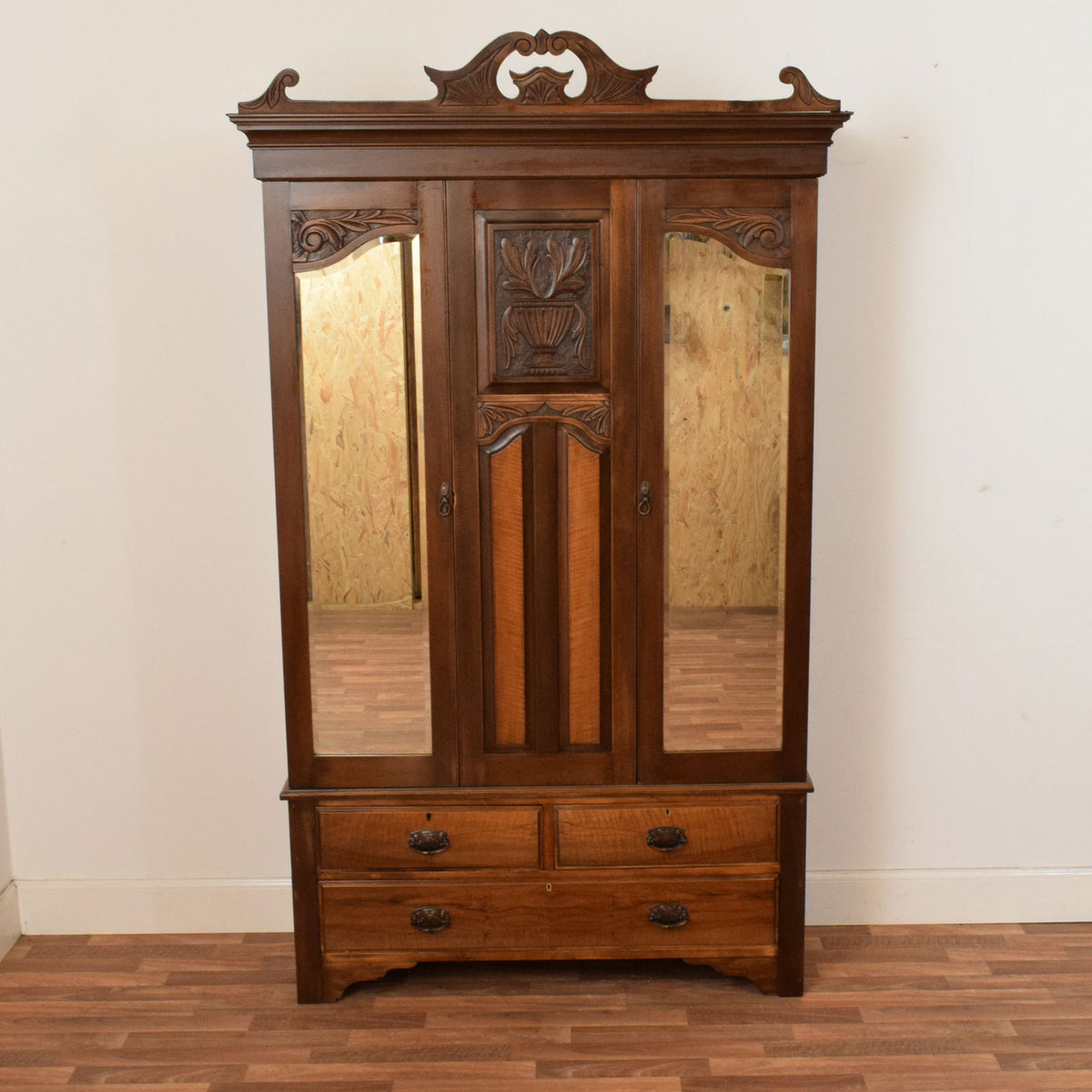 Carved Mahogany Hallrobe
