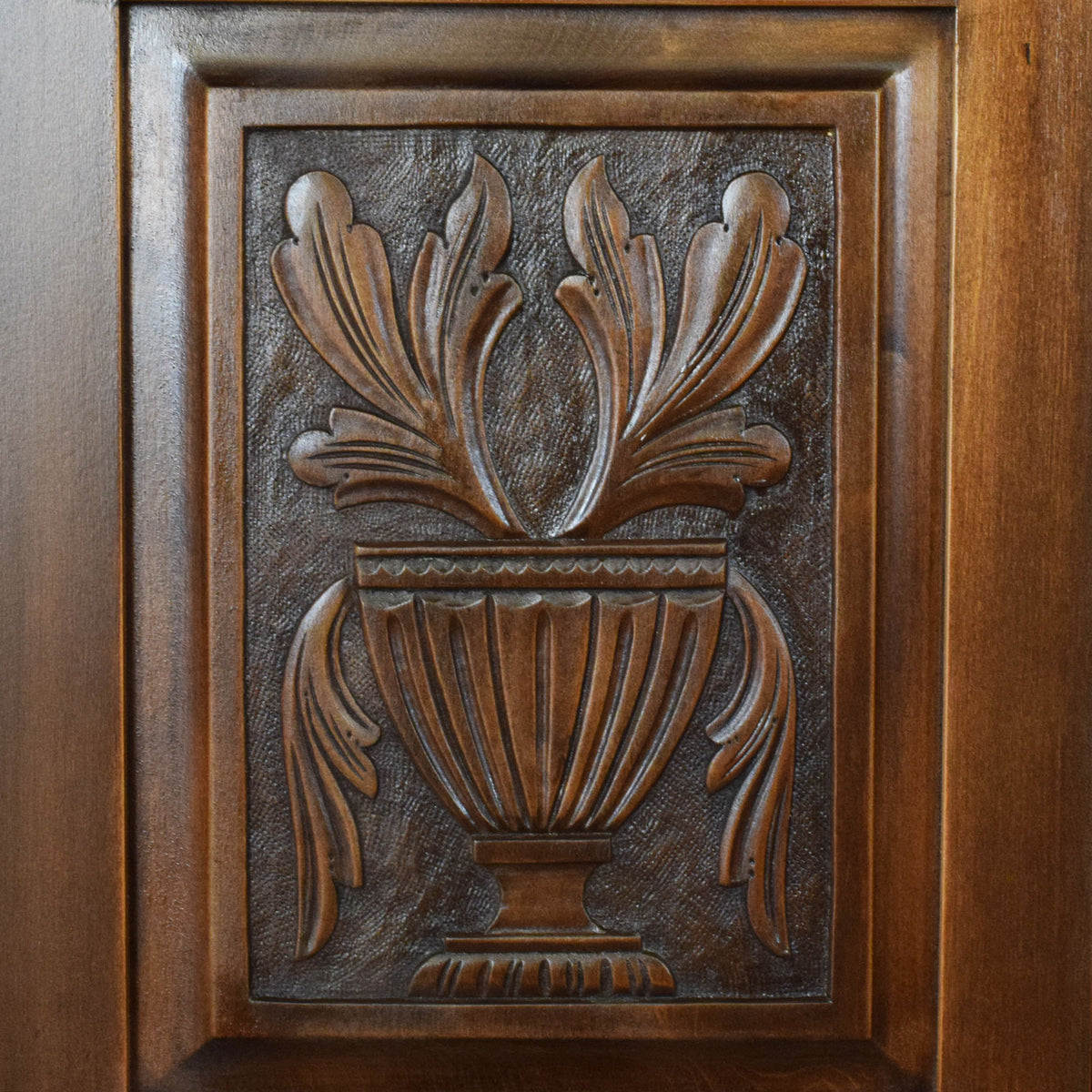 Carved Mahogany Hallrobe