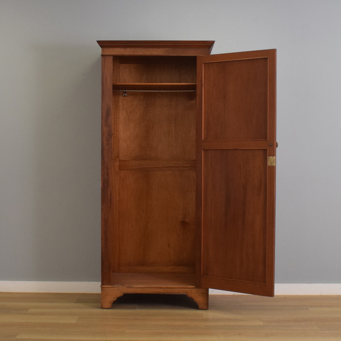 Mahogany Single Wardrobe