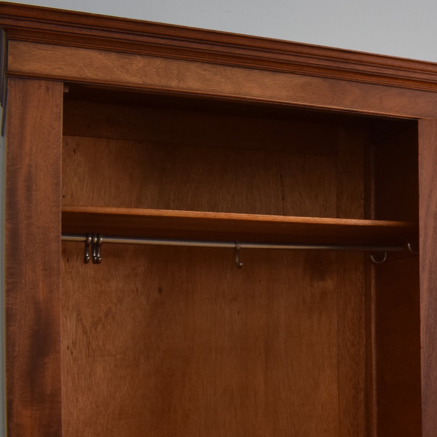 Mahogany Single Wardrobe