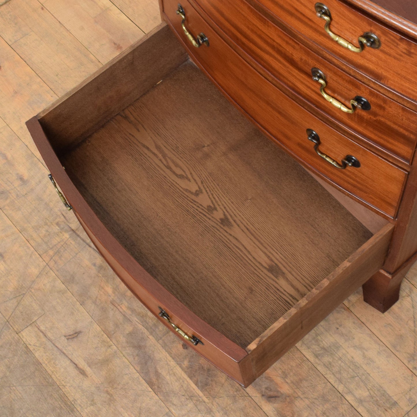 Restored Bow Fronted Chest of Drawers