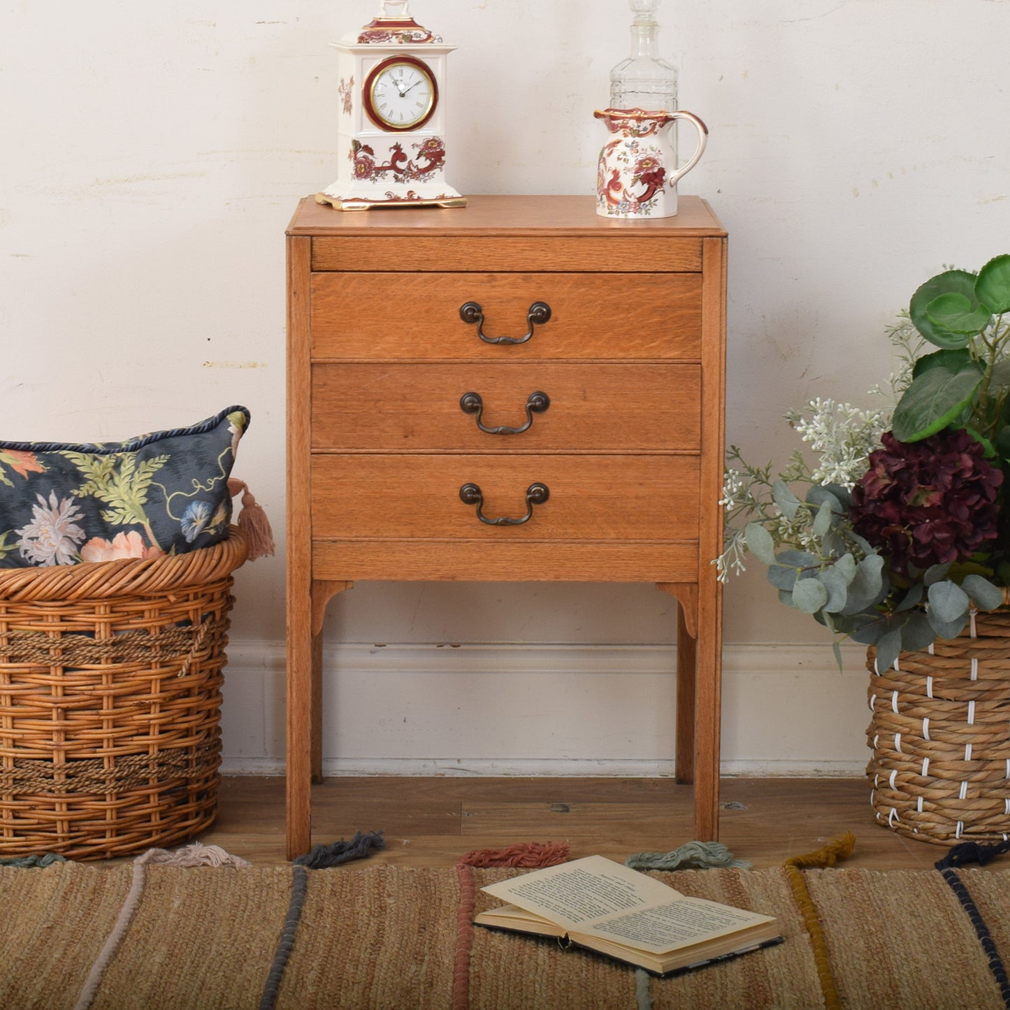 Oak Sheet Music Cabinet