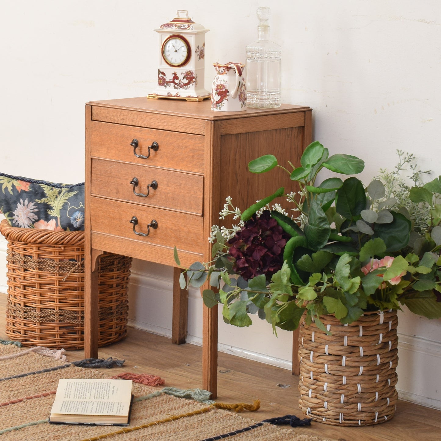 Oak Sheet Music Cabinet