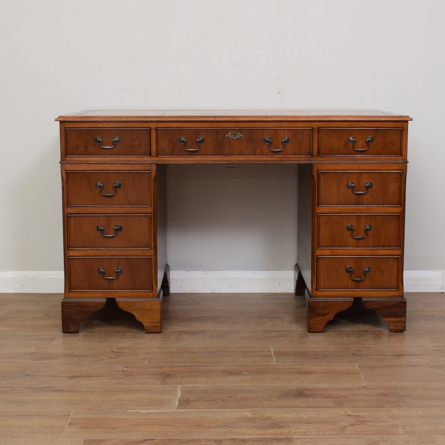 Vintage Leather Top Desk