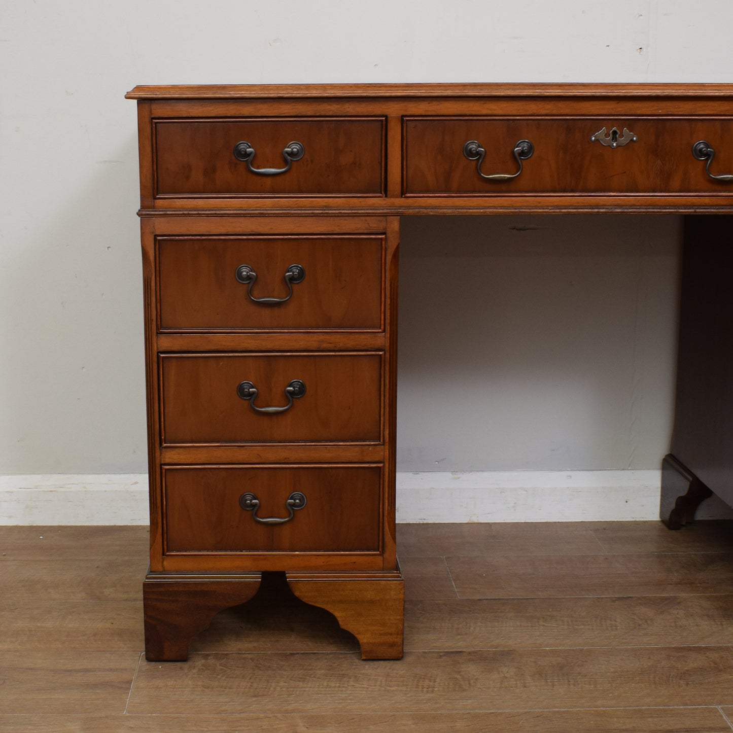 Vintage Leather Top Desk