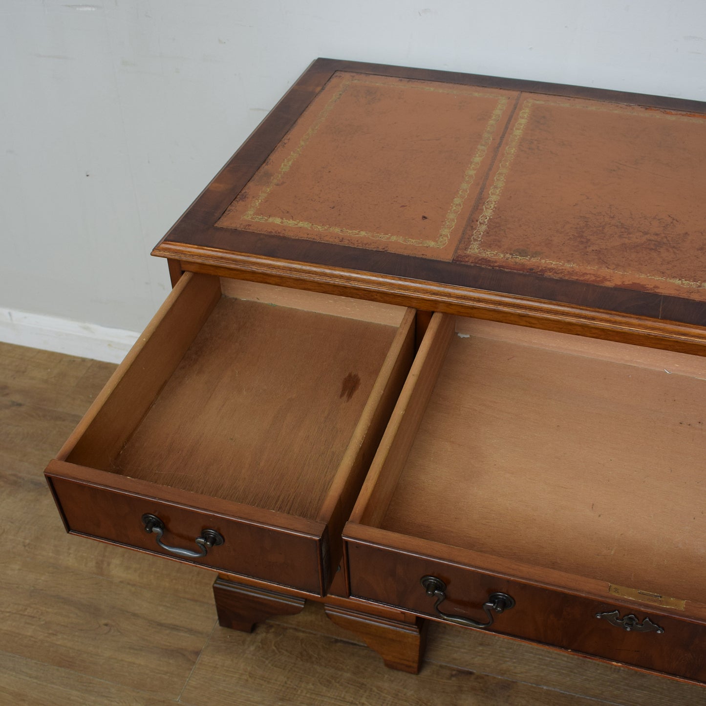 Vintage Leather Top Desk