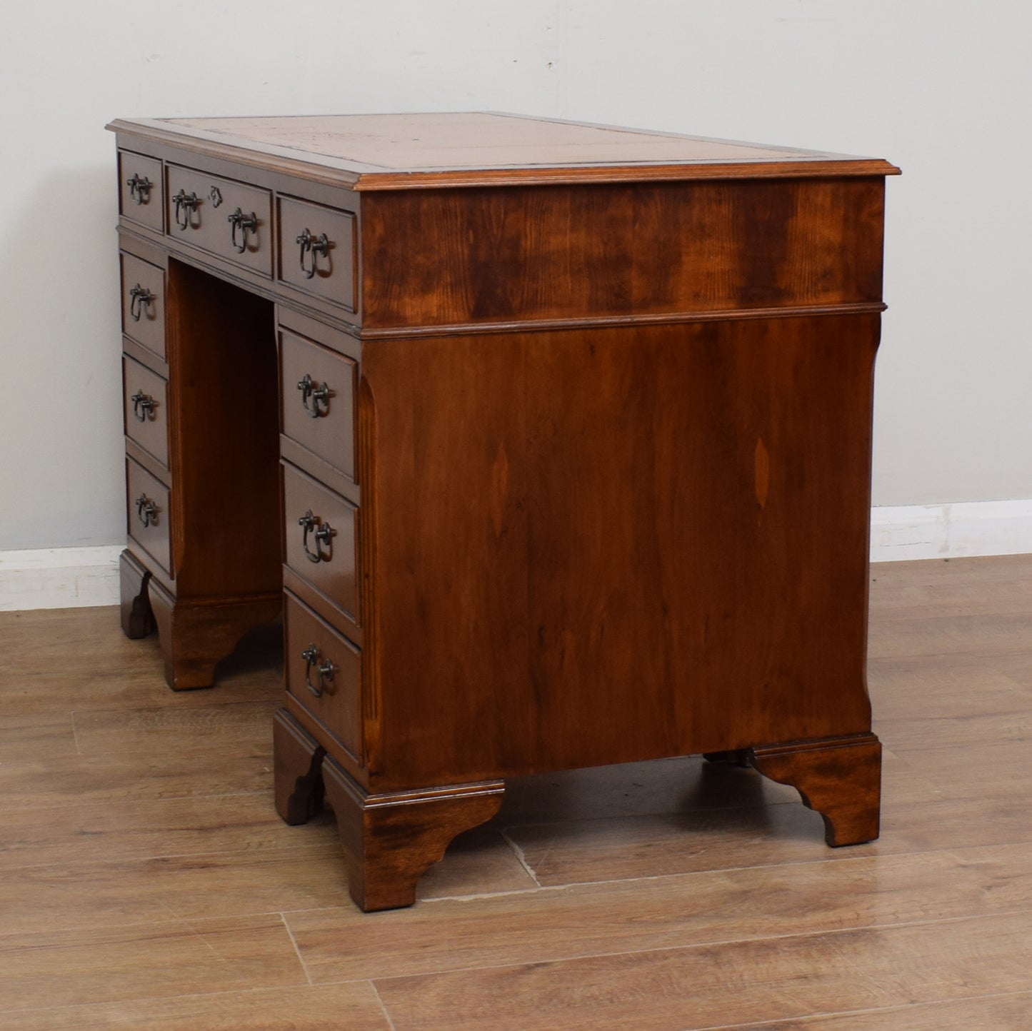 Vintage Leather Top Desk