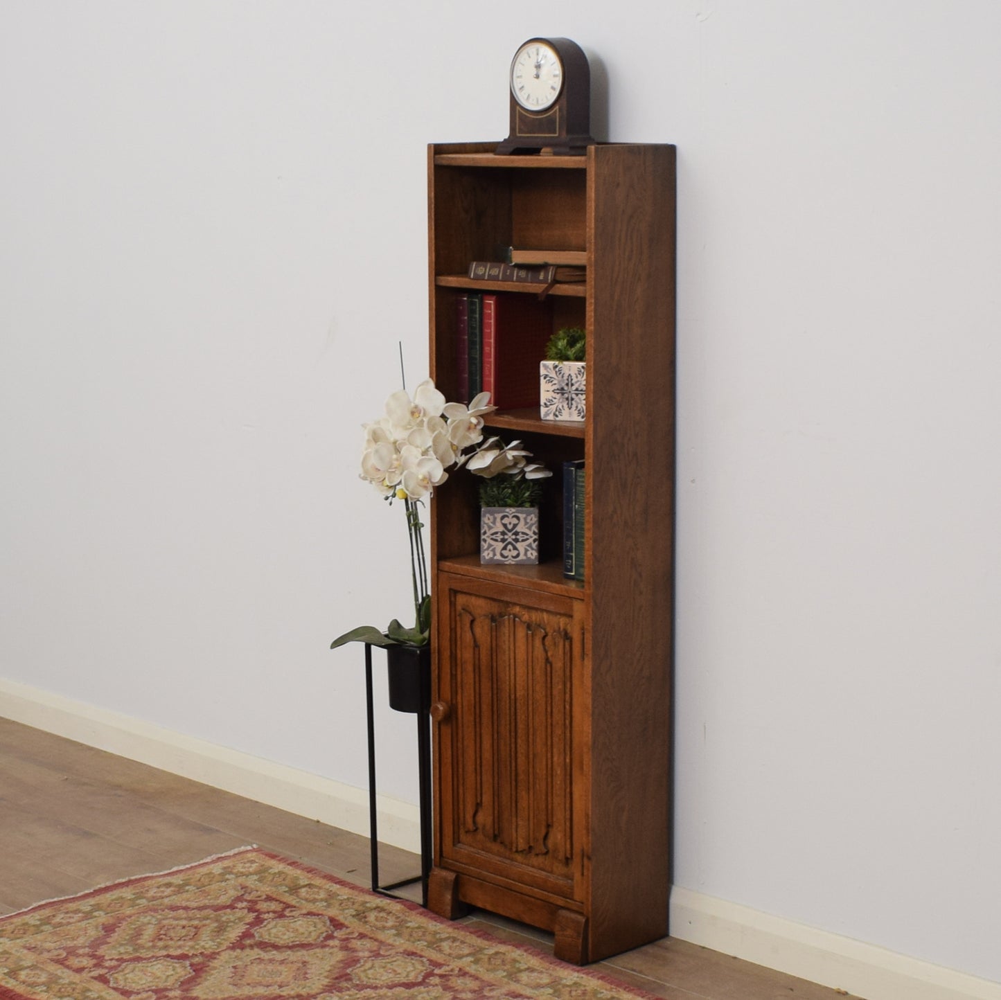 Slim Oak Bookcase