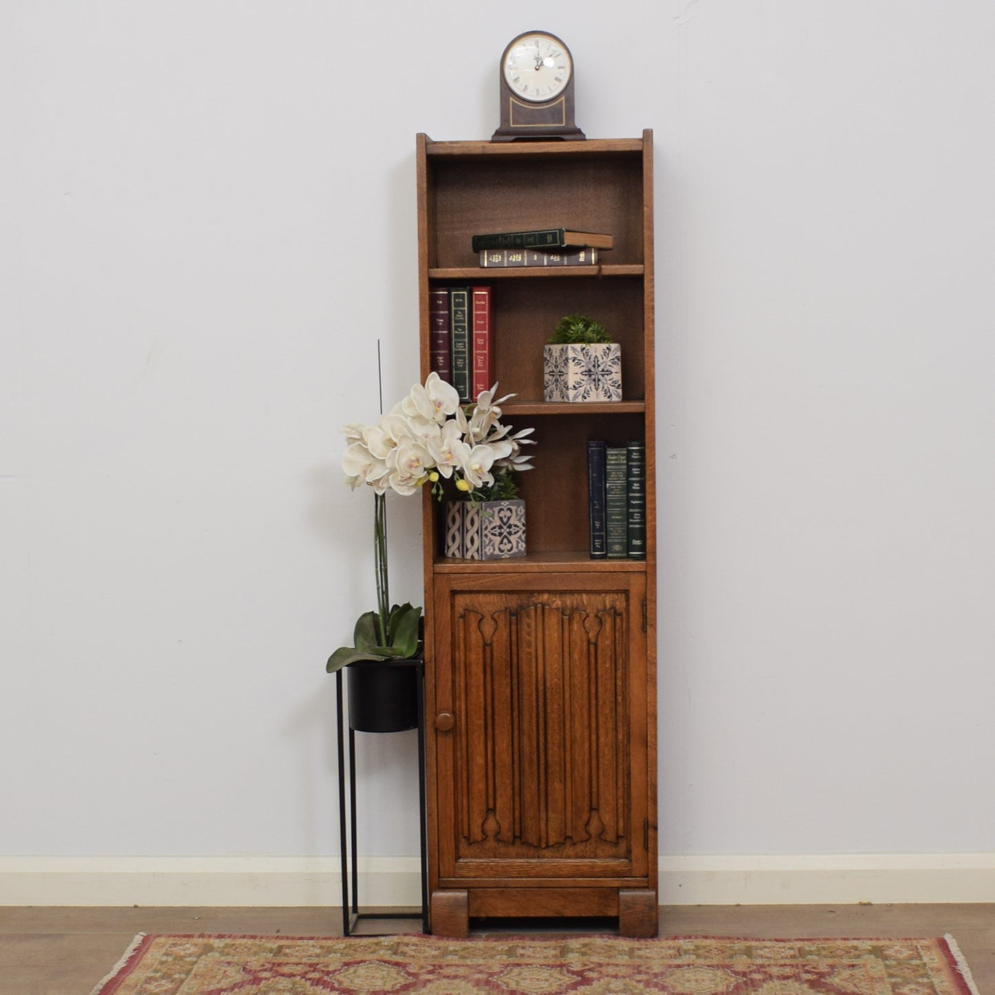 Slim Oak Bookcase