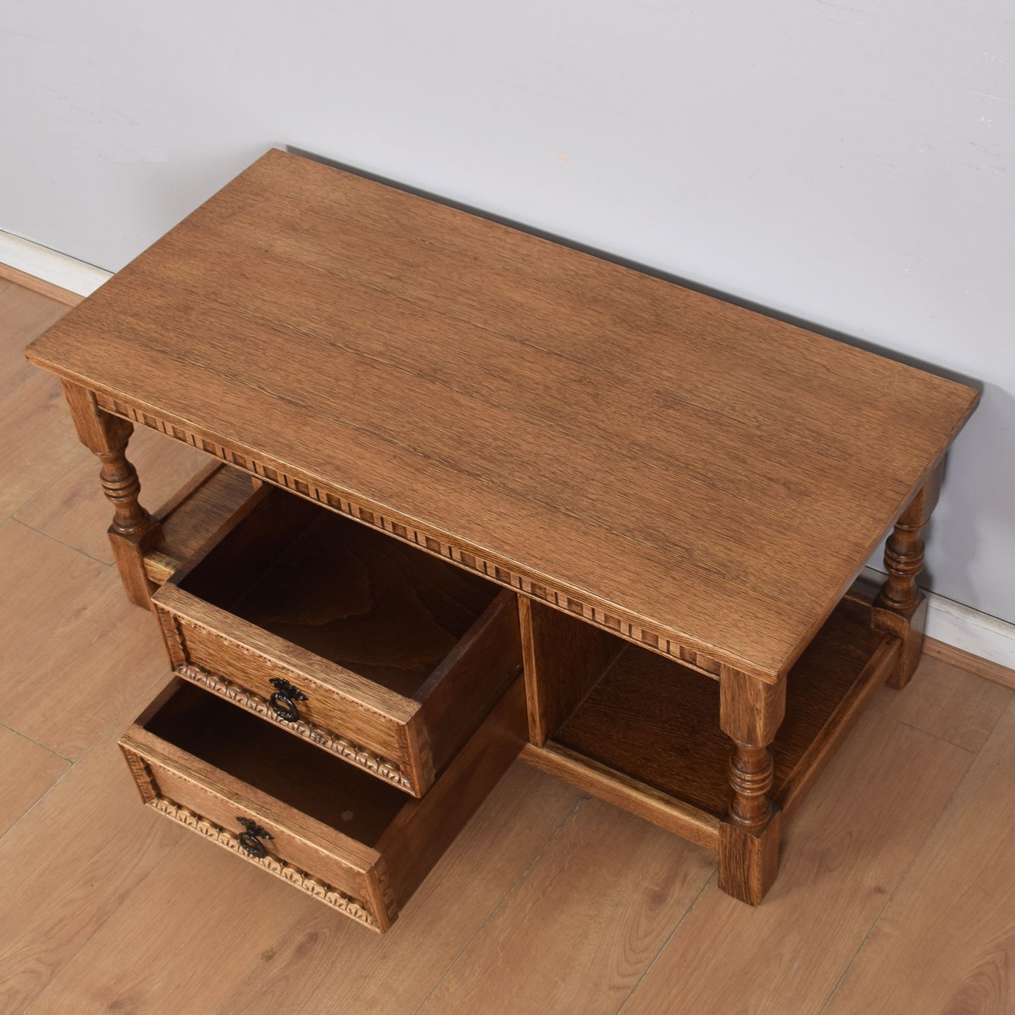 Oak Two-Drawer Coffee Table