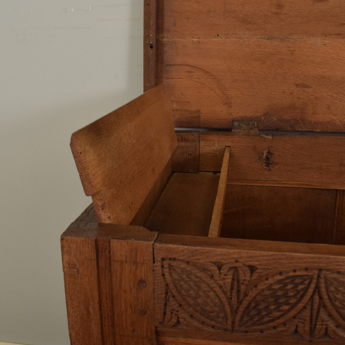 Large Carved  Blanket Box
