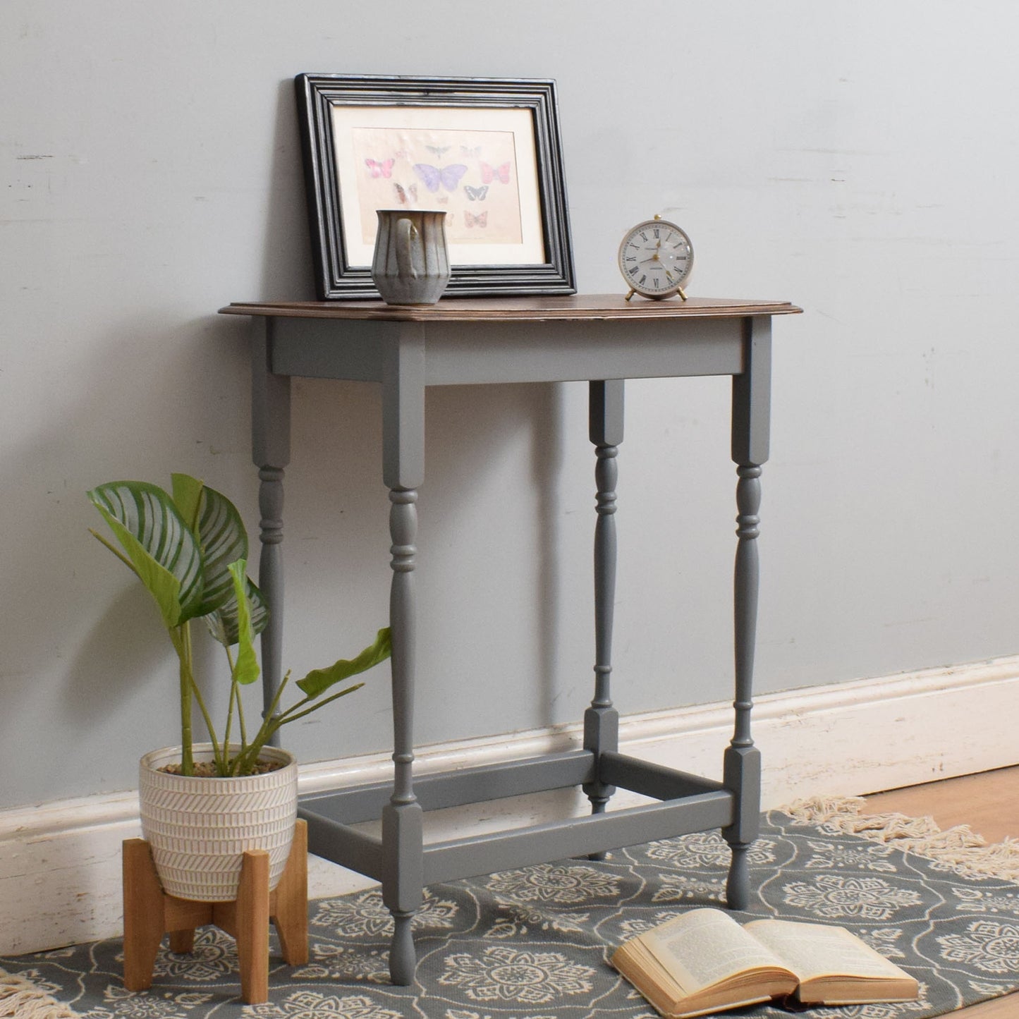 Painted Oak Side Table