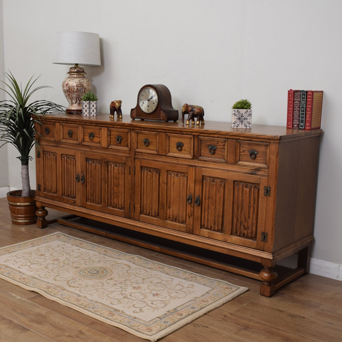 Large Restored Oak Sideboard