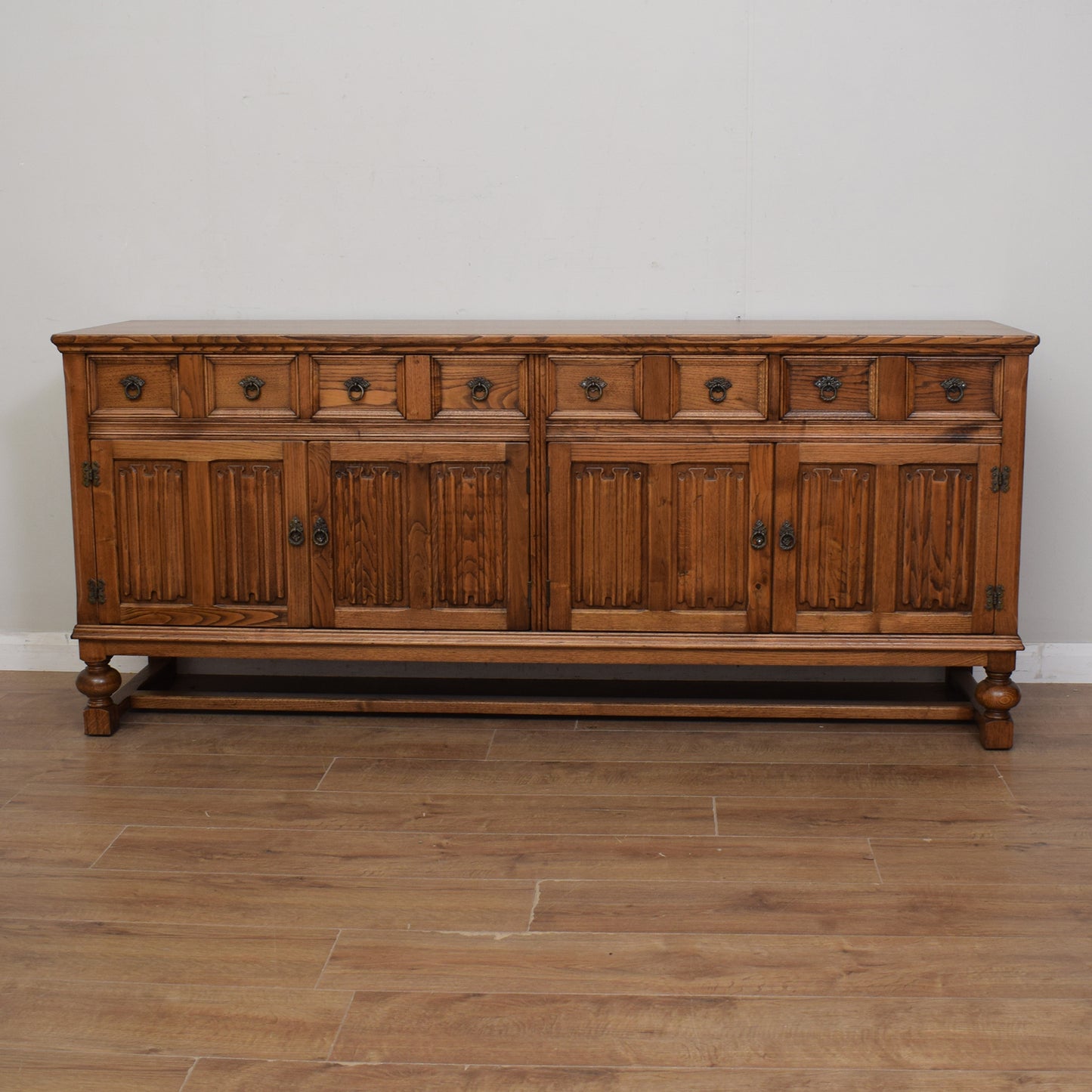 Large Restored Oak Sideboard