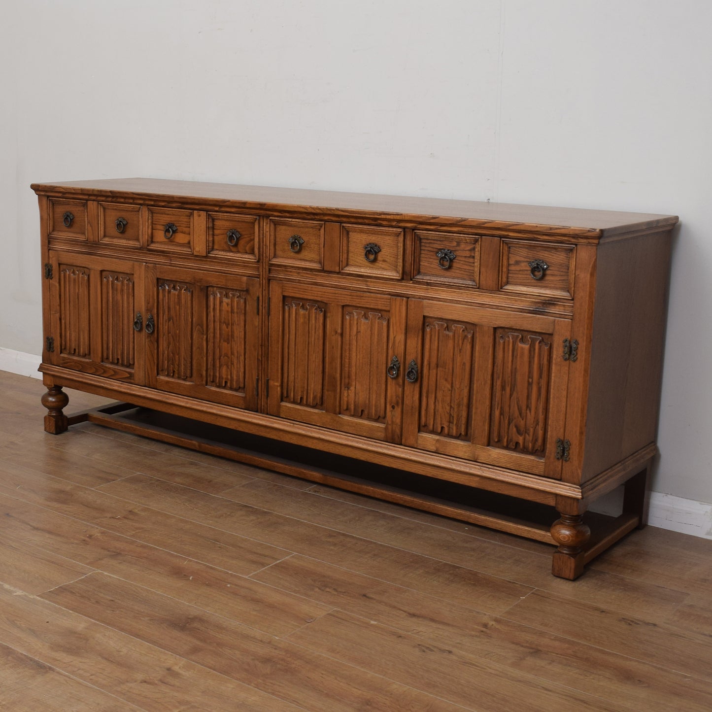 Large Restored Oak Sideboard