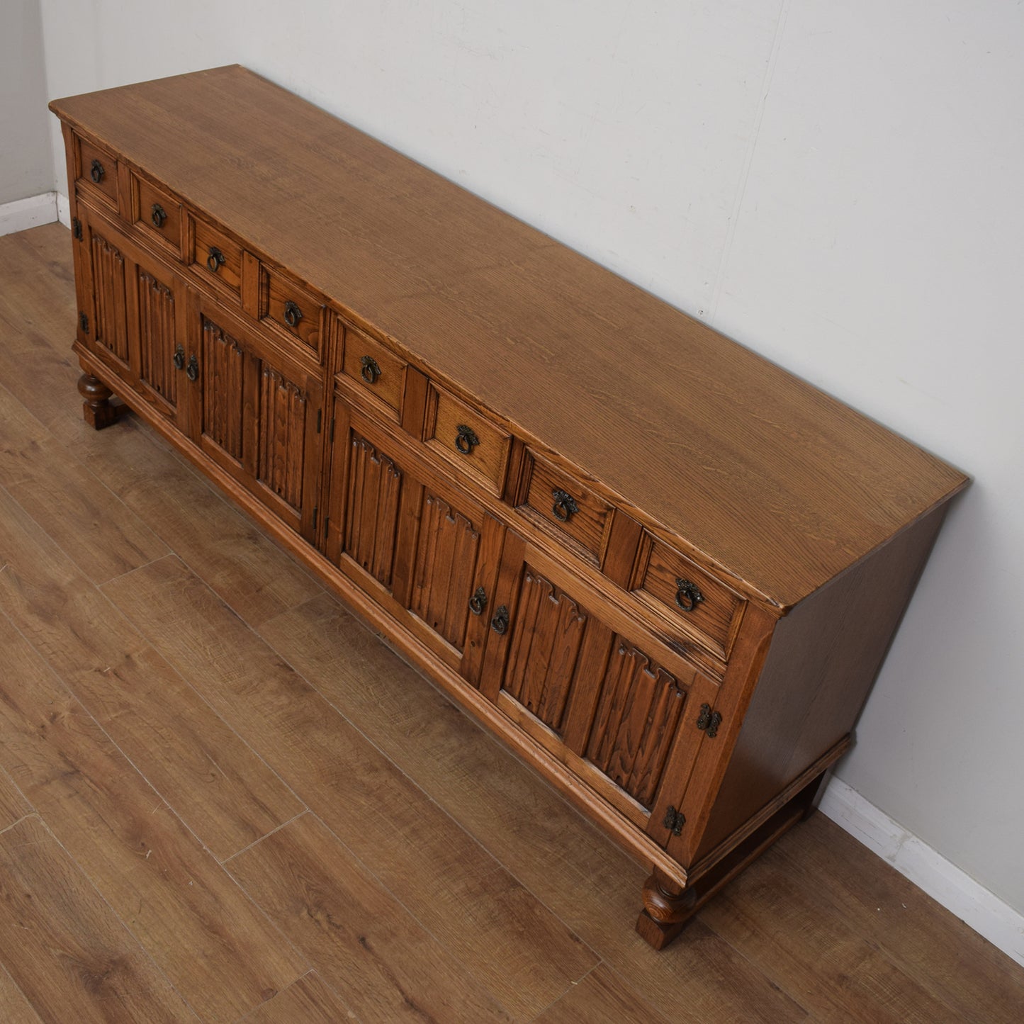 Large Restored Oak Sideboard