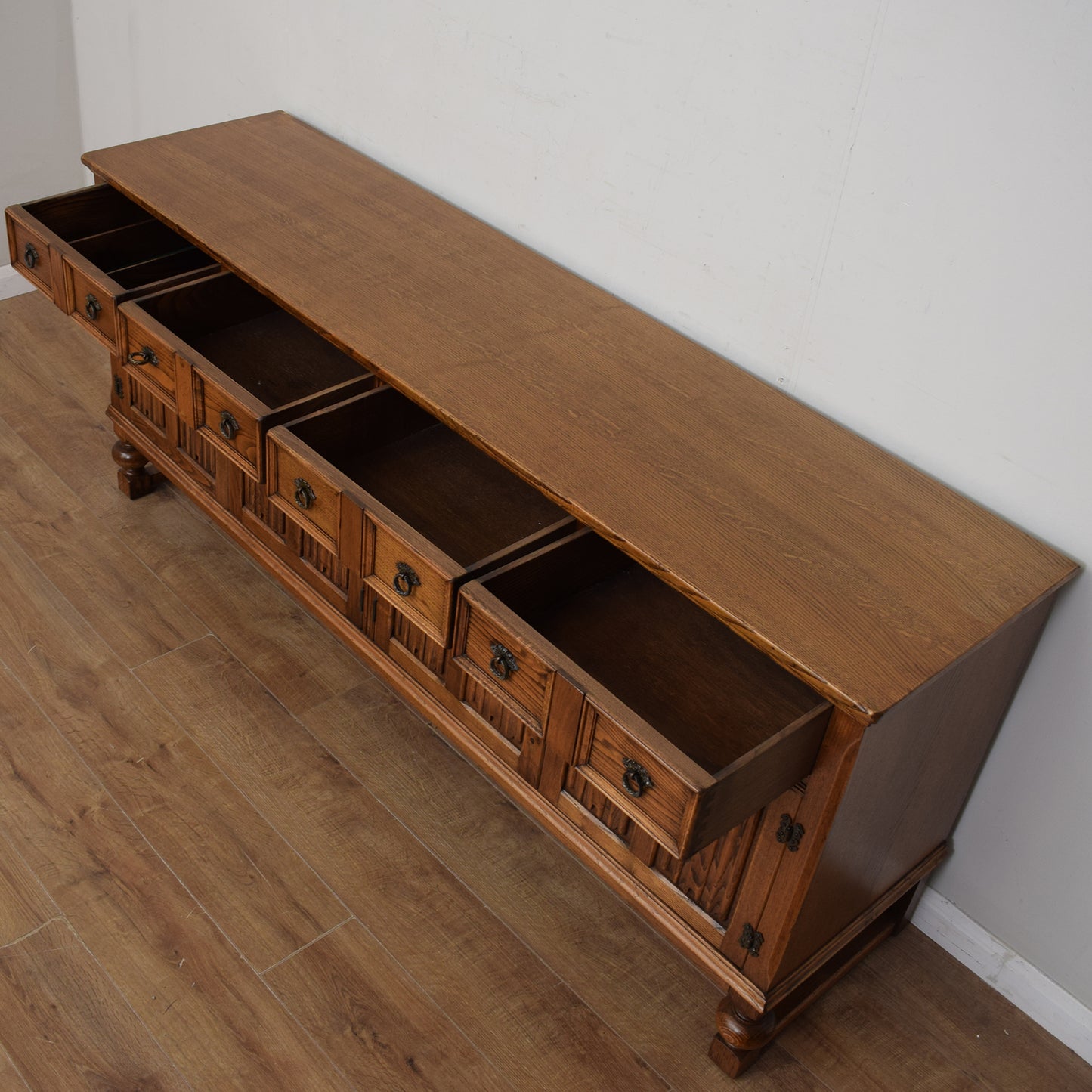 Large Restored Oak Sideboard