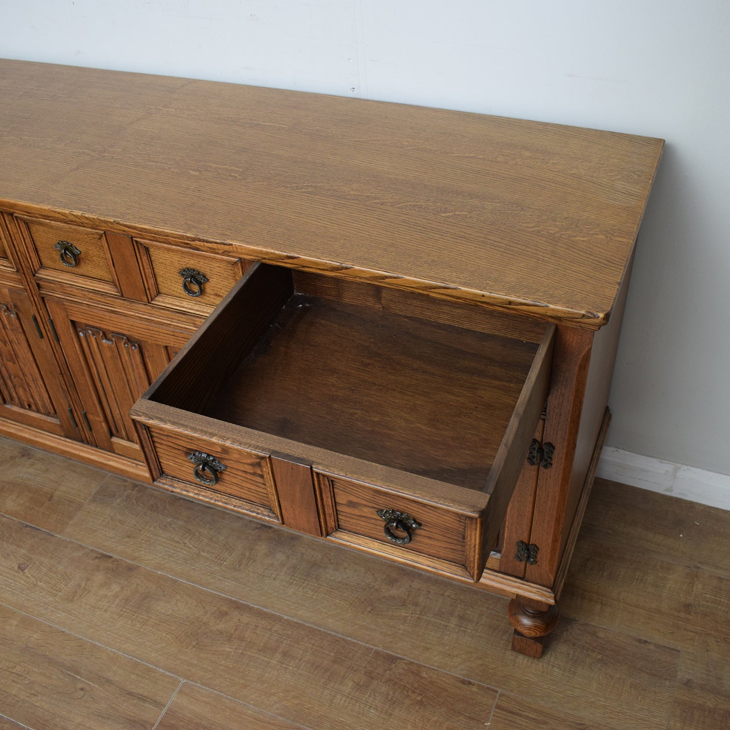 Large Restored Oak Sideboard