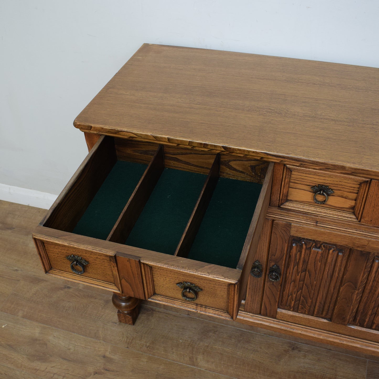 Large Restored Oak Sideboard