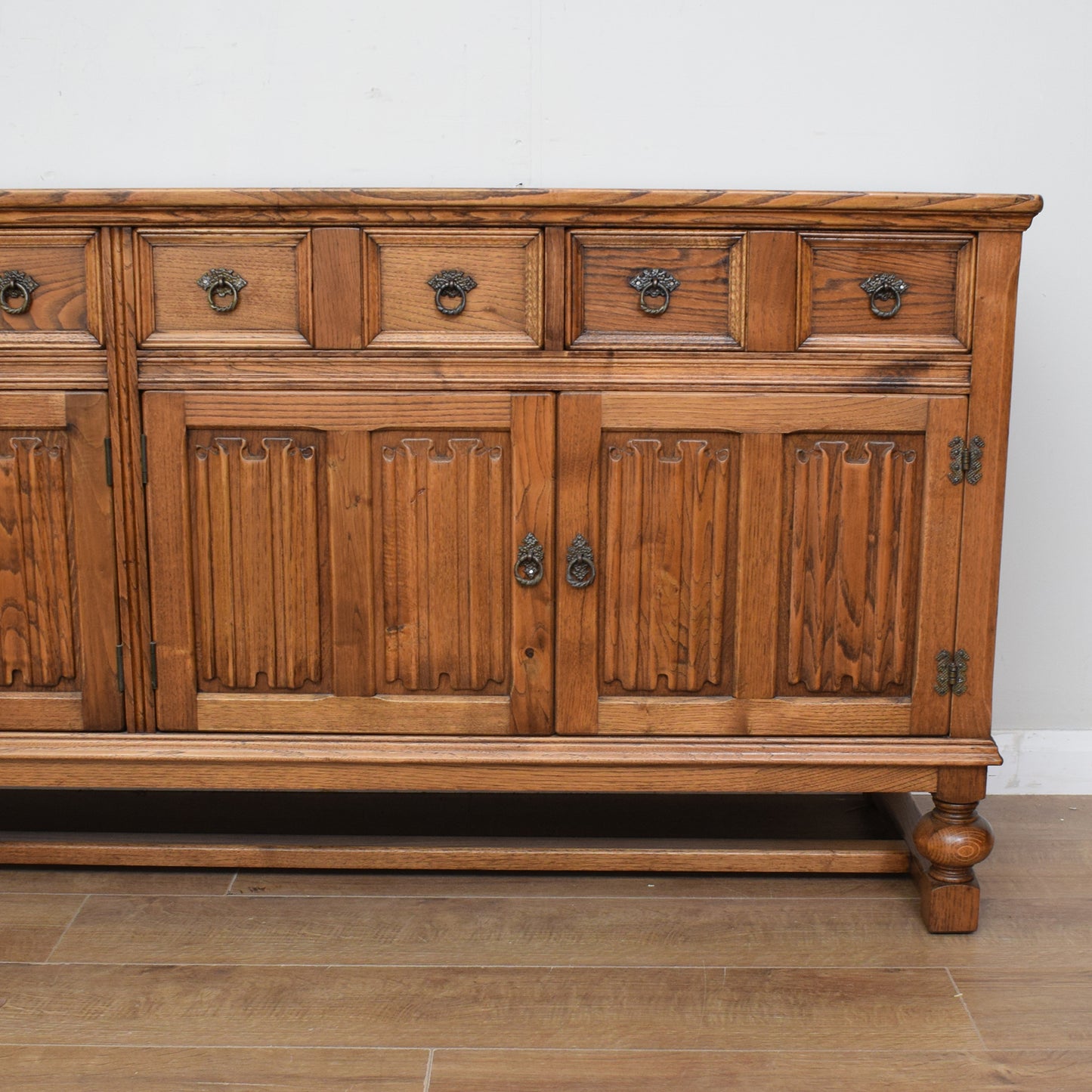 Large Restored Oak Sideboard