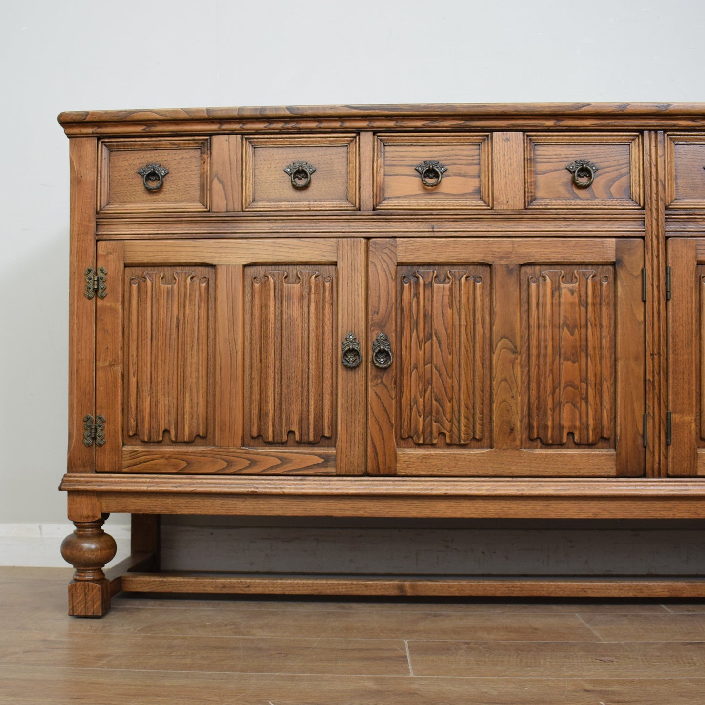 Large Restored Oak Sideboard