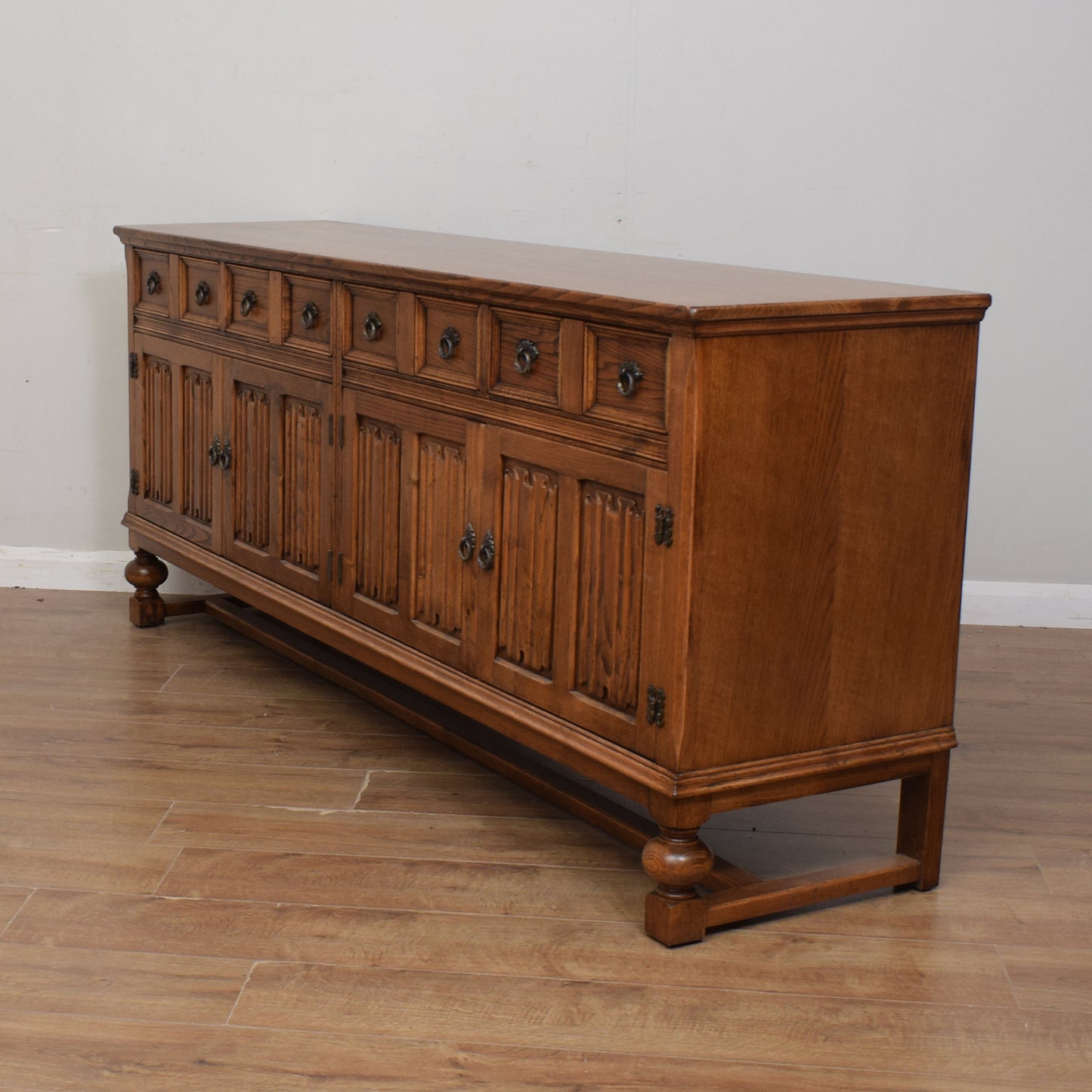 Large Restored Oak Sideboard