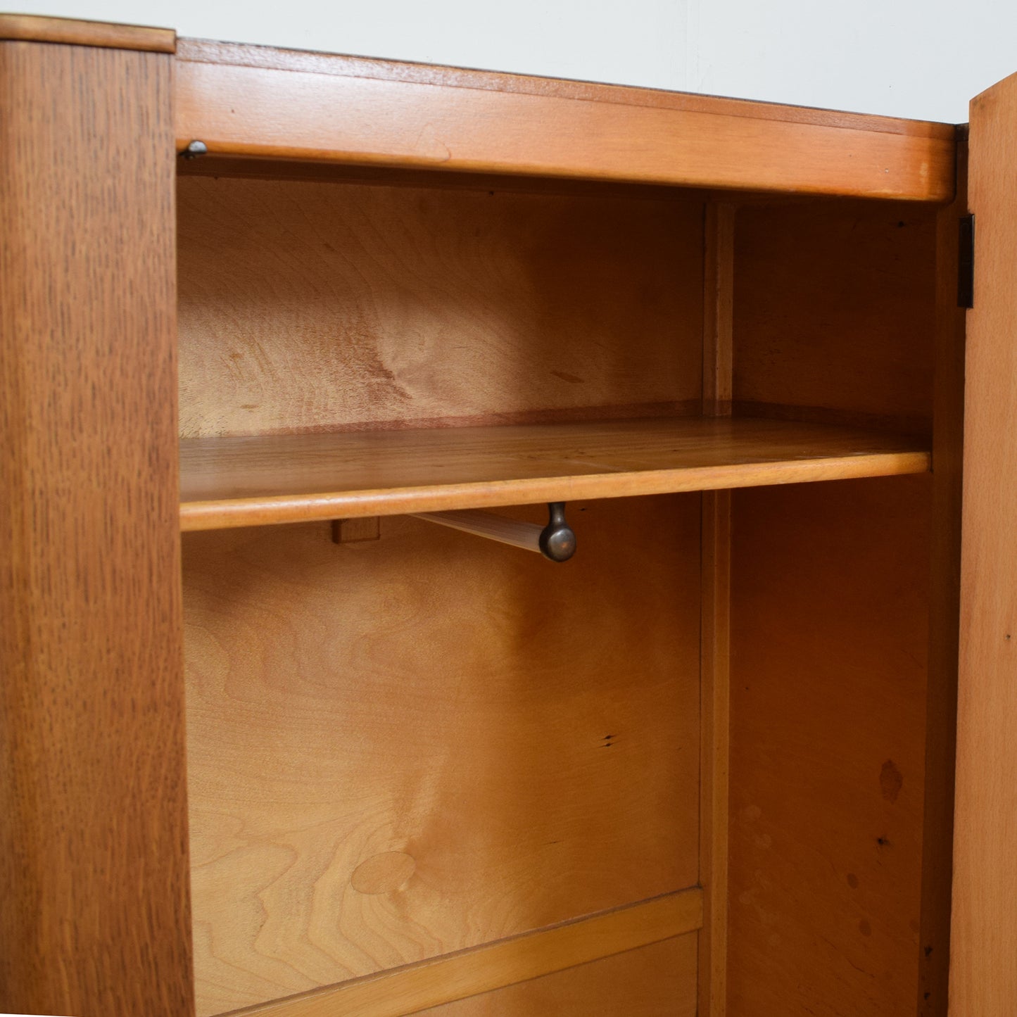 Oak Veneer Hall Wardrobe