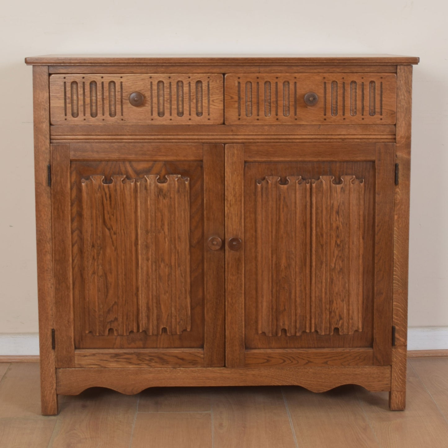 Oak Linenfold Sideboard