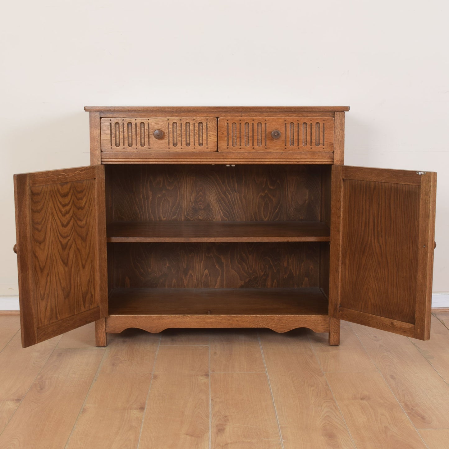 Oak Linenfold Sideboard