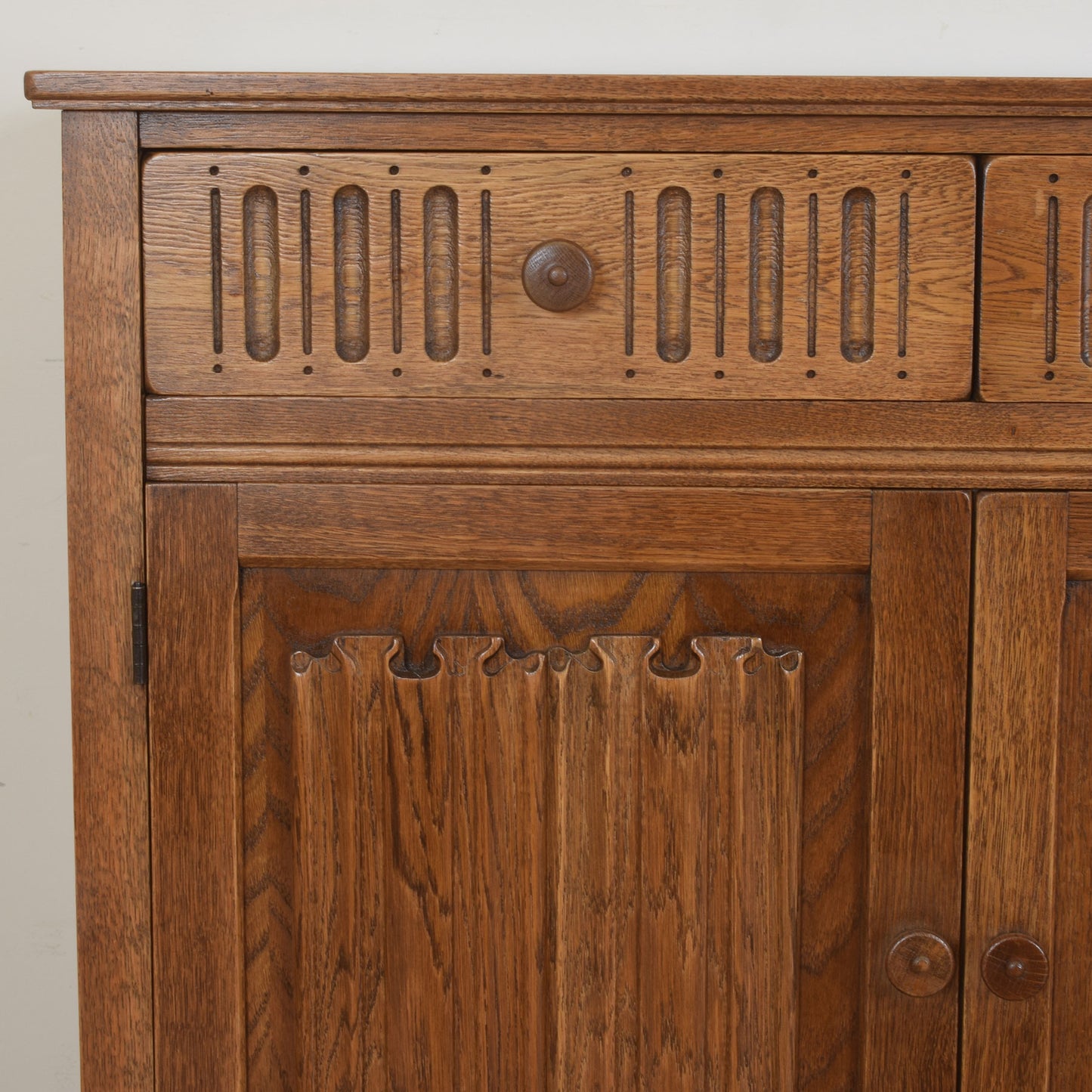 Oak Linenfold Sideboard