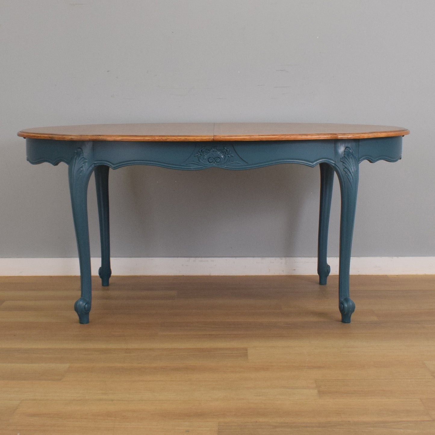 Painted French Table and Six Chairs