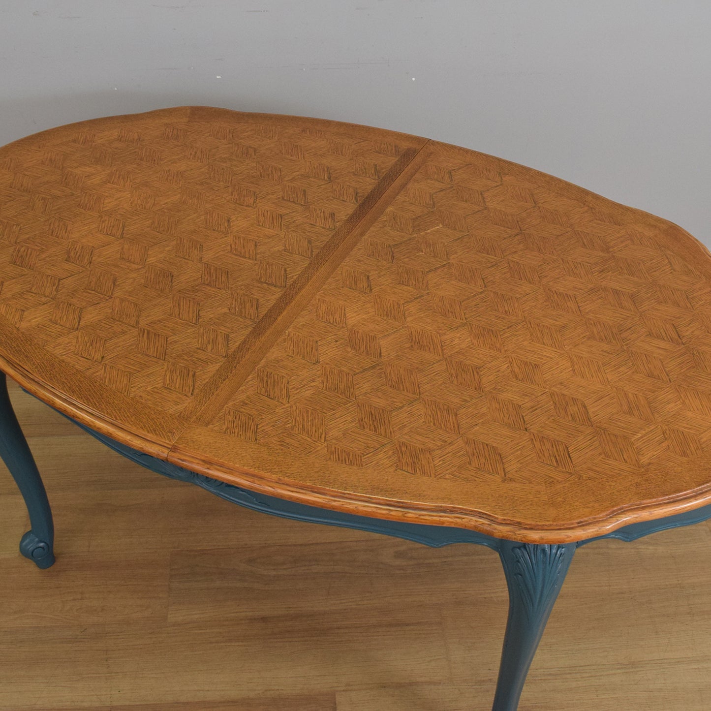 Painted French Table and Six Chairs